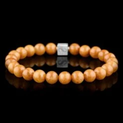 Mustard Yellow Jade Bracelet XI (8.5mm)