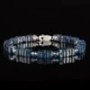 Aquamarine - Blue Pegmatite Bracelet 8 Carat (5-6mm)