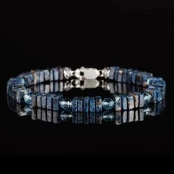 Aquamarine - Blue Pegmatite Bracelet 8 Carat (5-6mm)