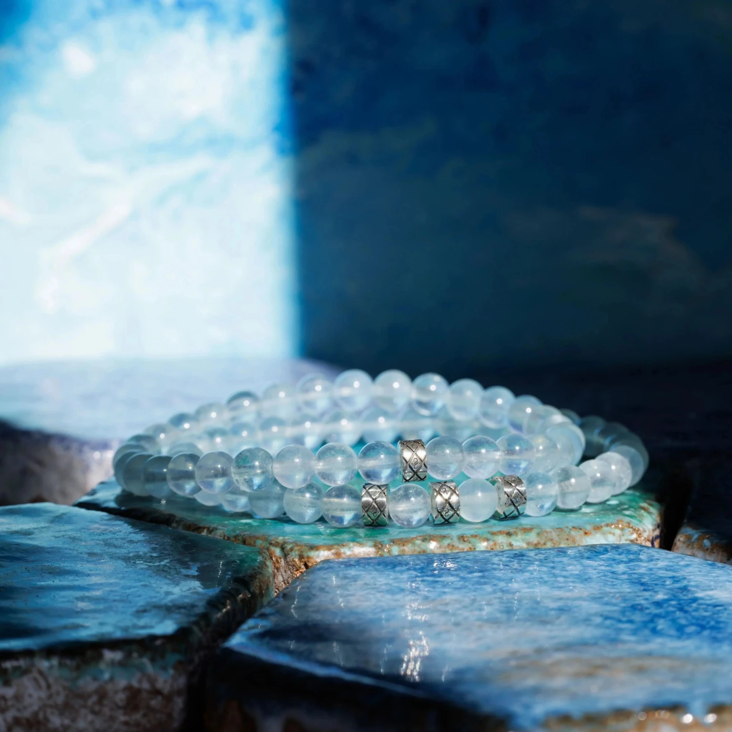 Aquamarine Bracelet XIV (6mm) 6 Aquamarine Bracelet XIV (6mm) - Image 6