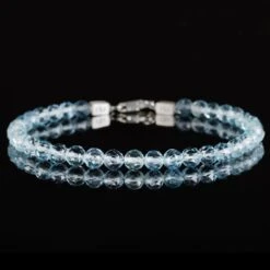 Aquamarine Bracelet 30 Carat (5-5.5mm)