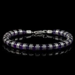 Armored Amethyst Bracelet VIII (6mm)