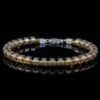Armored Baltic Amber Bracelet III (6mm)