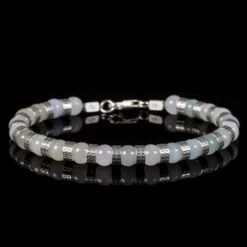 Armored Burmese Jade Bracelet VI (7mm)