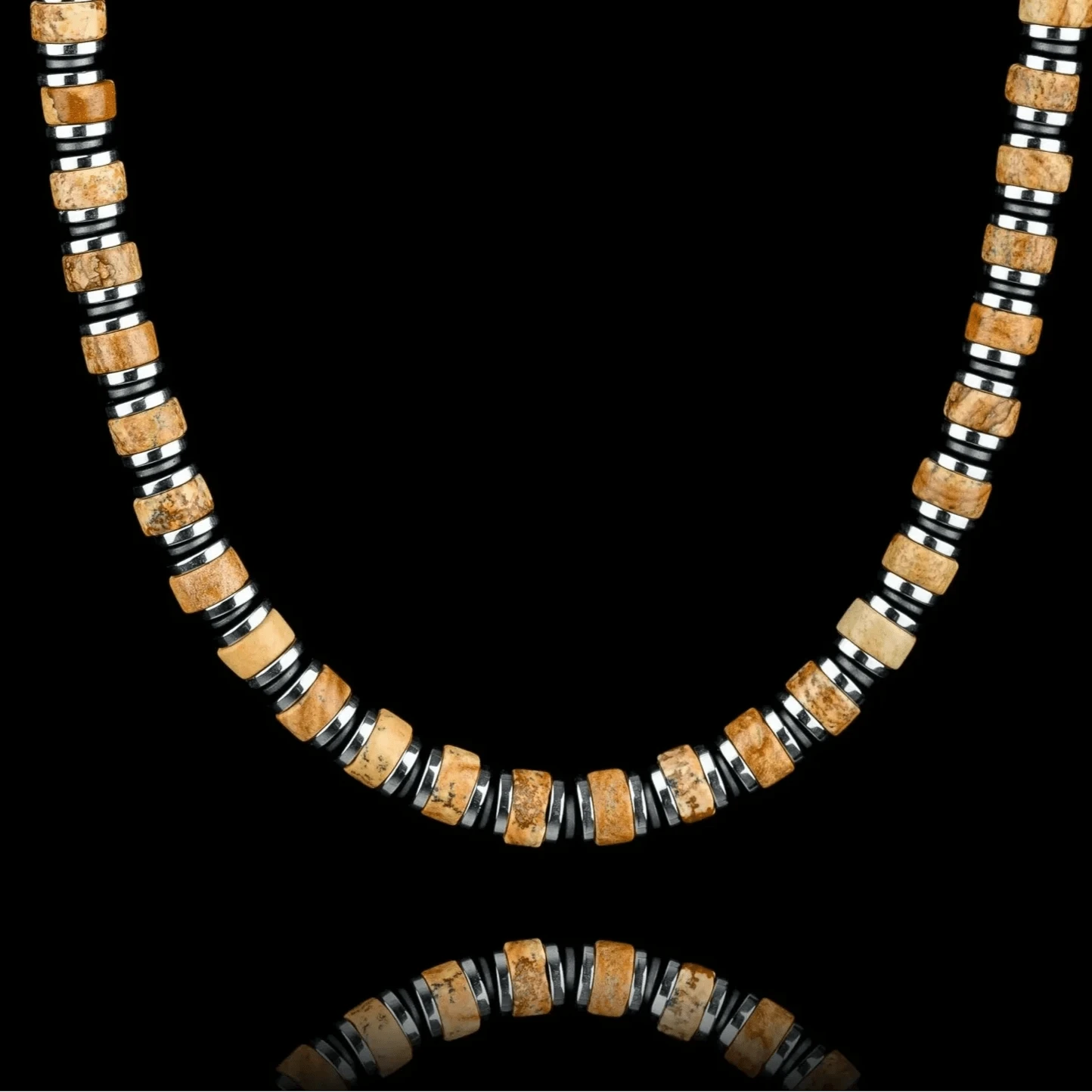 Landscape Jasper Necklace VII (6mm) 1 Landscape Jasper Necklace VII (6mm)