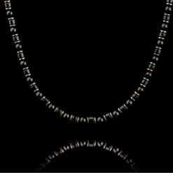 Black Onyx Necklace V (4mm)
