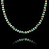 Camel - Turquoise Hematite Necklace V (4mm)
