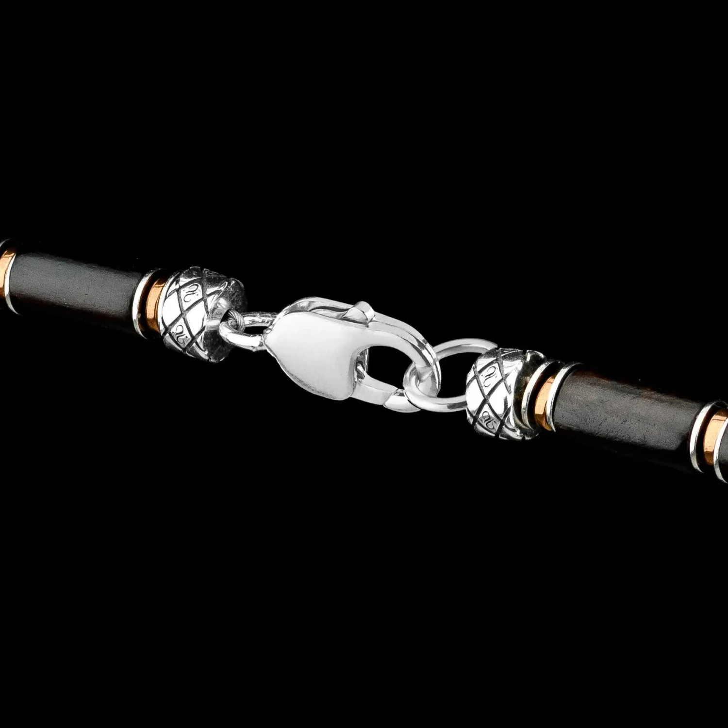 Ebony Wood Necklace I (6mm) 4 Ebony Wood Necklace I (6mm) - Image 4