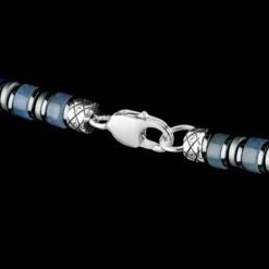 Blue Aventurine Necklace IV (6mm) -Aurum Brothers AurumBrothers2024 959 Edit