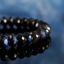Black Labradorite Bracelet I (8mm) -Aurum Brothers Black labradorite 2