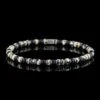 Dalmatian Jasper - Black Bracelet II (4mm)