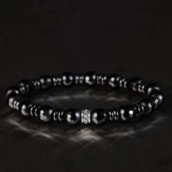 Black Onyx - Shungite Bracelet I (6-8mm)