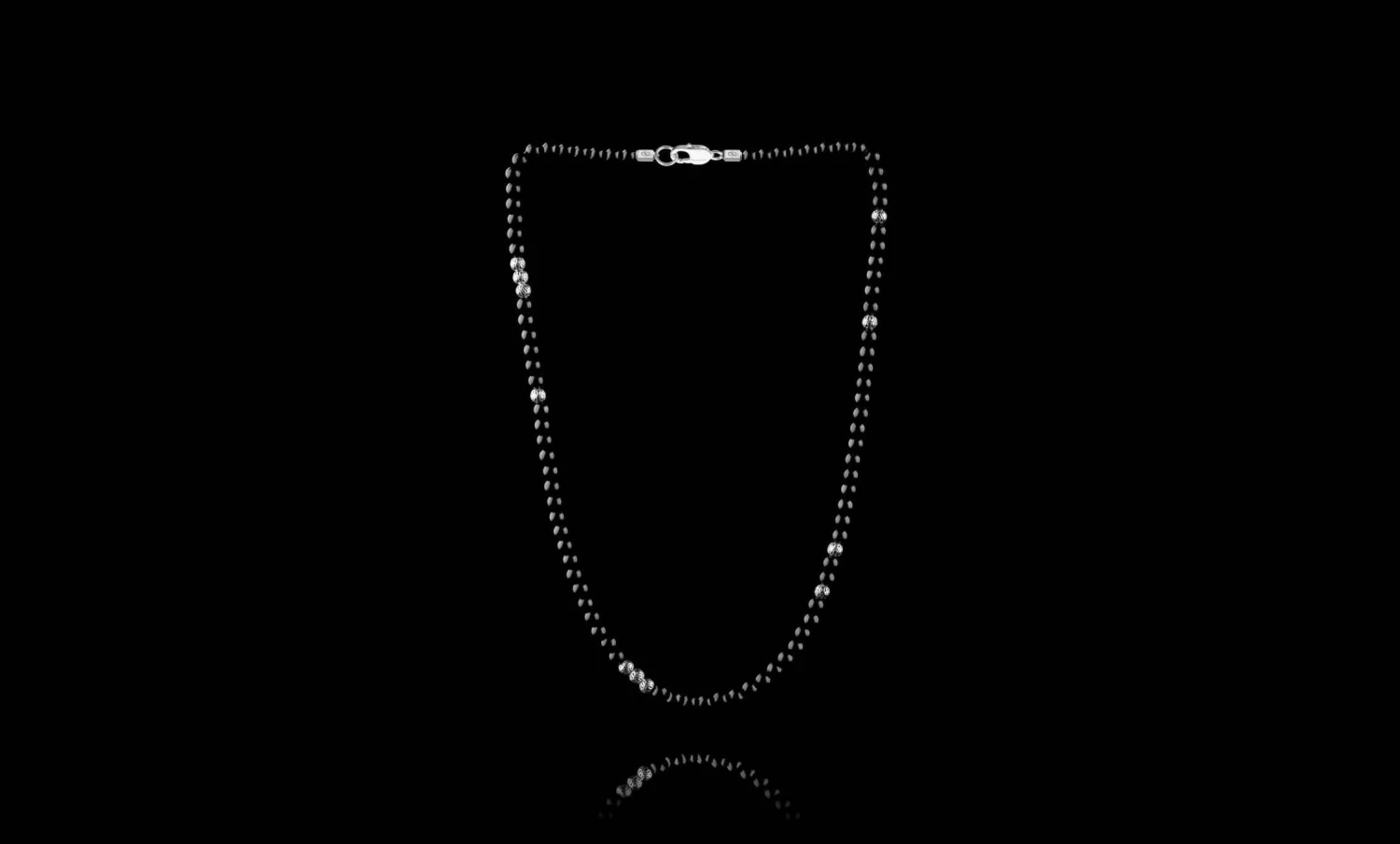 Black Tourmaline Necklace XIV (4mm) 3 Black Tourmaline Necklace XIV (4mm) - Image 3