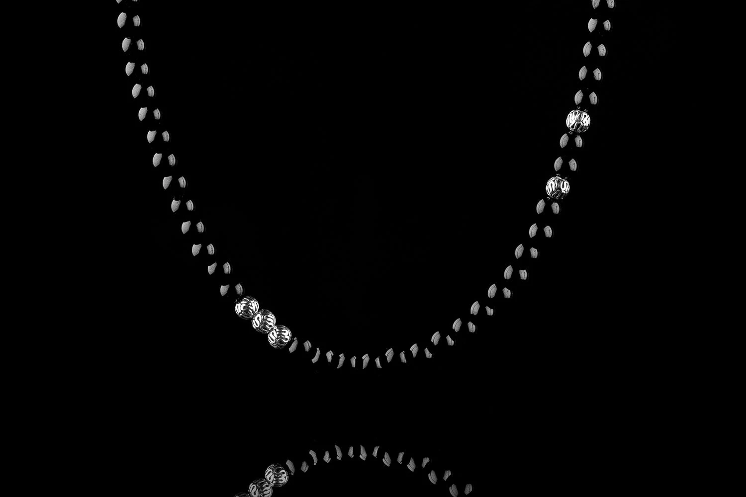 Black Tourmaline Necklace XIV (4mm) 1 Black Tourmaline Necklace XIV (4mm)
