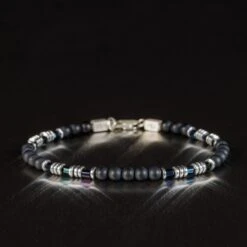Black Agate Bracelet VII (4mm)