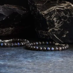 Black Labradorite Bracelet III (6mm) 6 Black Labradorite Bracelet III (6mm) -Aurum Brothers BlacklabradoriteIIII