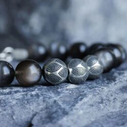 Black Moonstone Nascor Bracelet I (10mm) 7 Black Moonstone Nascor Bracelet I (10mm) -Aurum Brothers Blackmoonstonenascor2