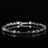 Black Tourmalinated Quartz Bracelet I (4-6mm)