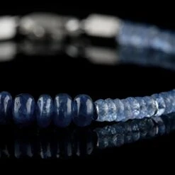 Blue Sapphire Bracelet XVI (4-7mm) -Aurum Brothers BlueSapphireBraceletXVI 4 7mm Closeup2