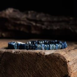 Blue Pegmatite - Aquamarine Bracelet I (6.5mm) -Aurum Brothers Bluepegmatite aquamarineI3