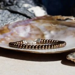 Brown Pearl Bracelet I (5-5.5mm) -Aurum Brothers BrownPearlBraceletI 5 5.5mm 4