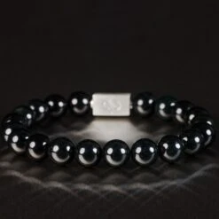 Burmese Black Jade Bracelet III (10mm)