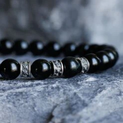 Burmese Black Jade Bracelet II (8mm) -Aurum Brothers BurmeseblackjadeII2