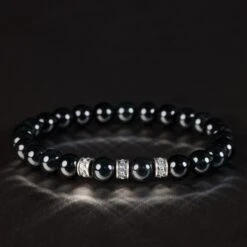 Burmese Black Jade Bracelet II (8mm)