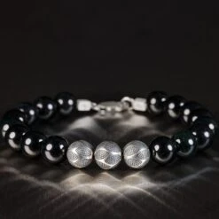 Burmese Black Jade Nascor Bracelet I (10mm)