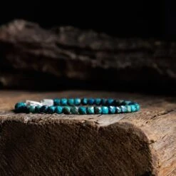 Chrysocolla Bracelet VIII (4mm) -Aurum Brothers ChrysocollaVIII1