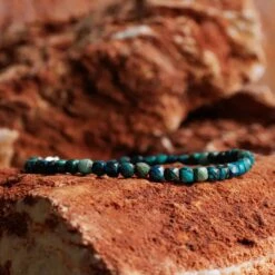 Chrysocolla Bracelet VIII (4mm) -Aurum Brothers ChrysocollaVIII2