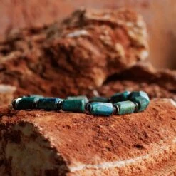 Chrysocolla Azurite Bracelet II (6-8mm) -Aurum Brothers ChrysocollaazuriteII2