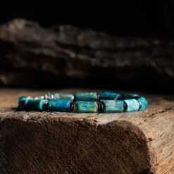 Chrysocolla Azurite Bracelet II (6-8mm) -Aurum Brothers ChrysocollaazuriteII3