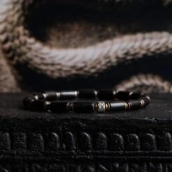 Ebony Wood Bracelet I (6mm) -Aurum Brothers Ebonywood1