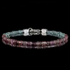 Emerald - Pink Tourmaline Bracelet XVI (2-4mm)