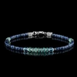 Emerald-Topaz-Sapphire Bracelet I (3-4.5mm)
