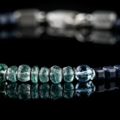 Emerald-Topaz-Sapphire Bracelet I (3-4.5mm) -Aurum Brothers Emerald Topaz SapphireBraceletI 3 4.5mm Closeup2