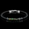 Ethiopian Black Opal - Black Agate Bracelet XII (3-7mm)