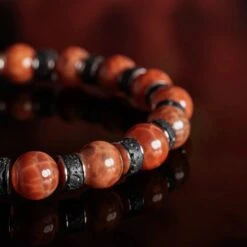 Fire Agate - Lava Bracelet I (8mm) -Aurum Brothers Fire agate lava 3