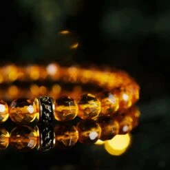 Amber Gold Bracelet I (6mm) -Aurum Brothers Gold amber 1