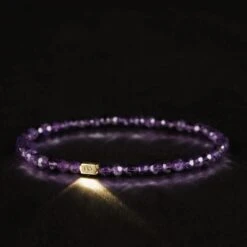 Amethyst Gold Bracelet II (4mm)
