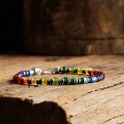 Multicolor Silver & Hematite Bracelet II (6mm) -Aurum Brothers Hematite Silver I 1