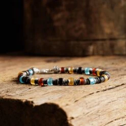 Multicolor Silver & Hematite Bracelet IV (6mm) -Aurum Brothers Hematite Silver III 1