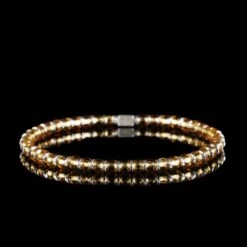 Hematite - Gold Bracelet I (4mm)