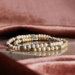 Hematite - Vanilla Bracelet I (4mm) -Aurum Brothers Hematitepinknude yellowmiyuki e8d5705b 2b3c 496b 8b3f 5d31119ae47b