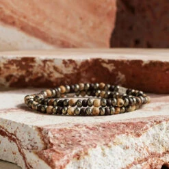 Landscape Jasper Baroque Bracelet IX (4mm) -Aurum Brothers Landscape baroque IX