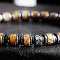 Landscape Jasper Bracelet VII (6mm) -Aurum Brothers Landscape jasper VII 3