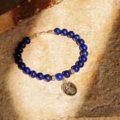 Lapis Lazuli - Rumi Bracelet VIII (8mm) 7 Lapis Lazuli - Rumi Bracelet VIII (8mm) -Aurum Brothers Lapiscoin 964869
