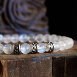 Rainbow White Moonstone Bracelet II (6mm) -Aurum Brothers Moonstone rumi 3