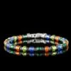 Multicolor Silver & Hematite Bracelet VI (6mm)